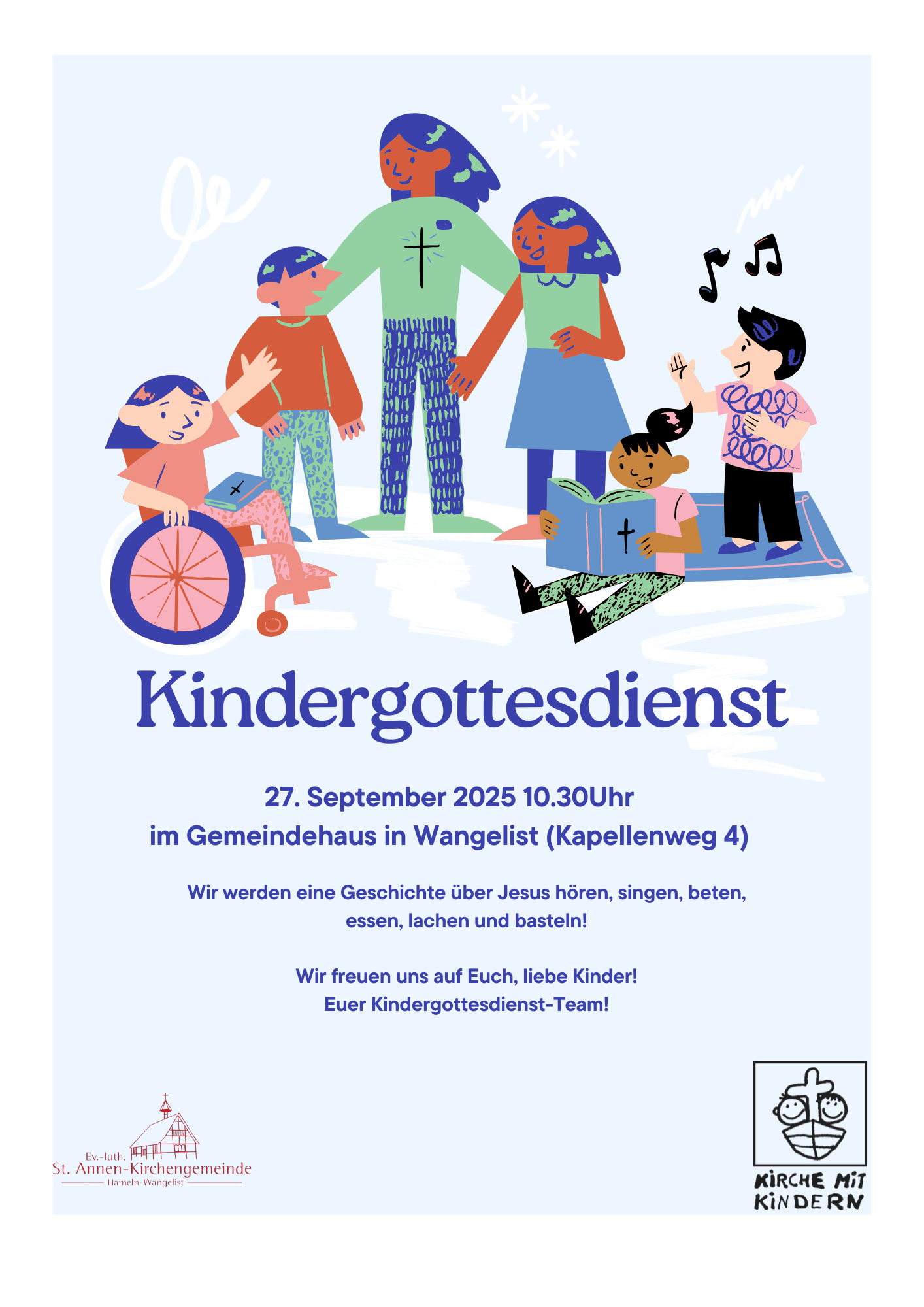 Einladung zum Kindergottesdienst